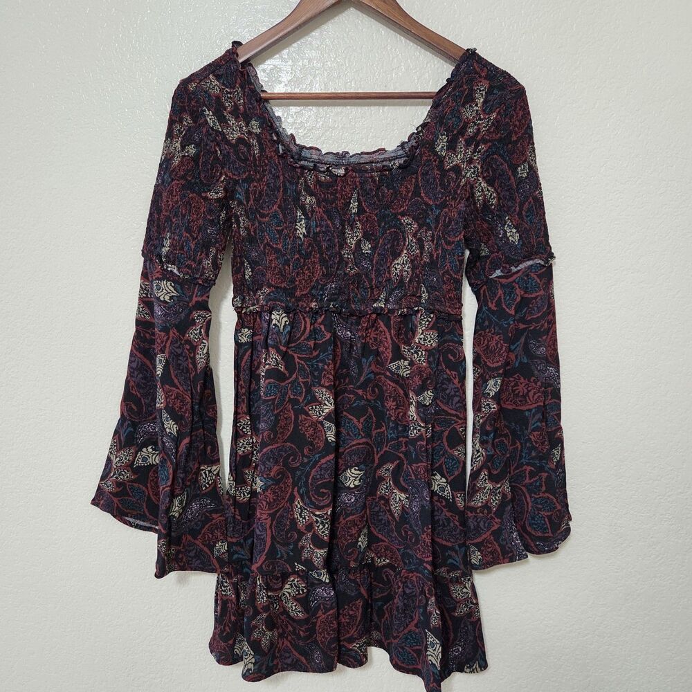 Shyanne XS Bell Sleeve Dress Gypsy Dark Fairy Grunge Whimsigoth Witchy